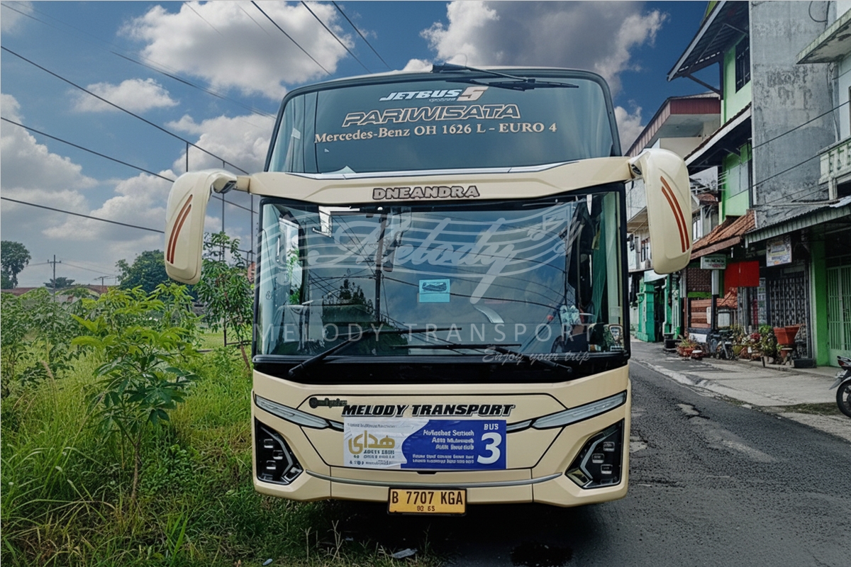 Eksplorasi Pesona Jawa Tengah: 2 Unit Large Bus Melody Antar Rombongan PKK Kramat Jati ke Keindahan Sukoharjo