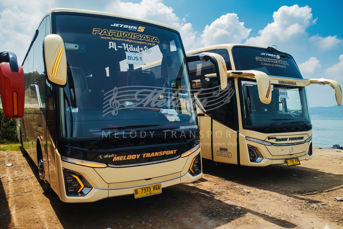 Menuju Tanah Leluhur: Ekspedisi Keluarga Besar ke Danau Toba dengan 2 Unit Big Bus Melody 45 Seats Premium